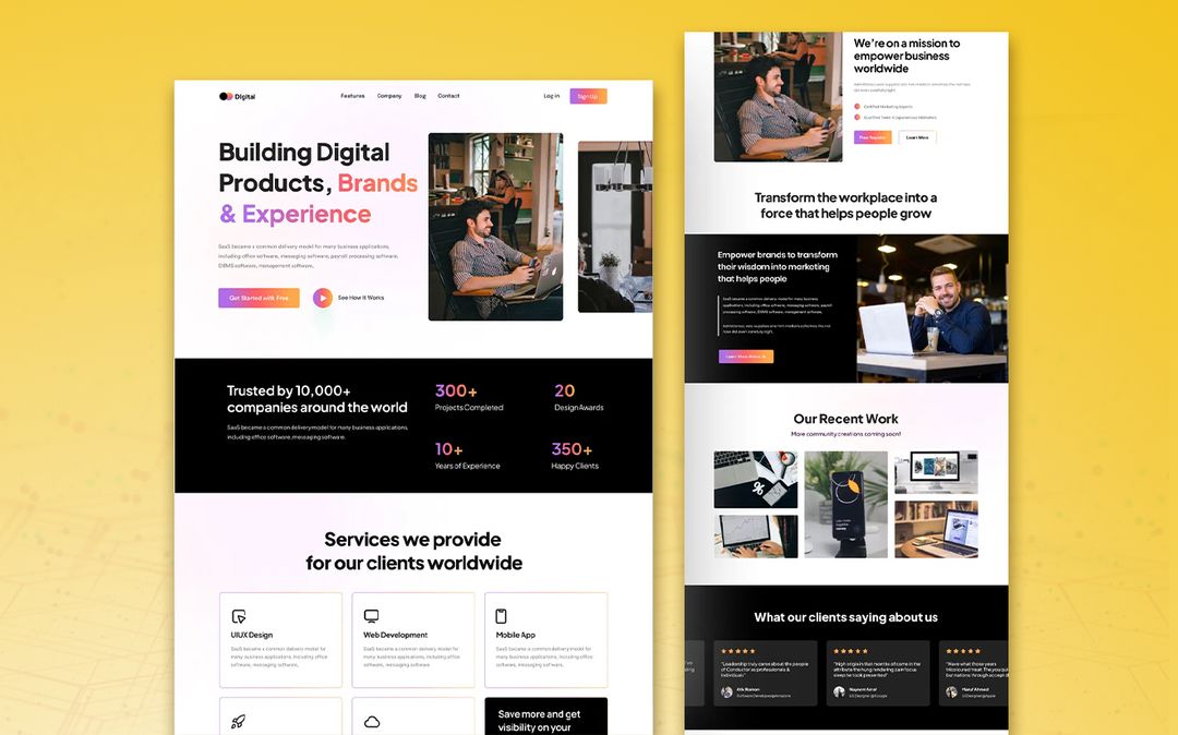 Content marketing and website development for a product development agency
