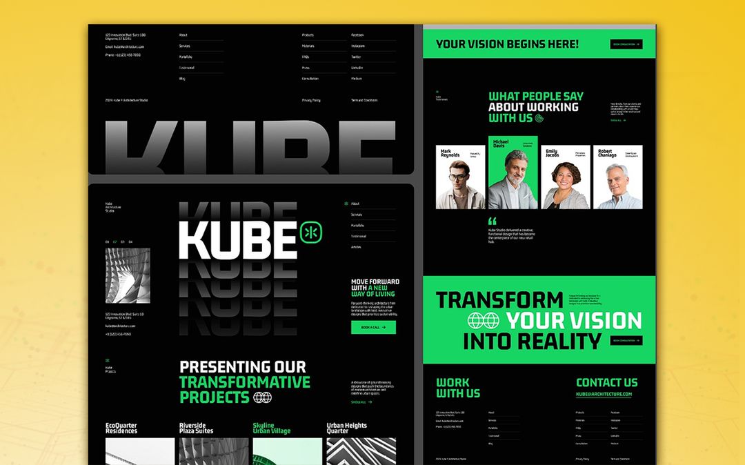 UI UX and website for a creative agency