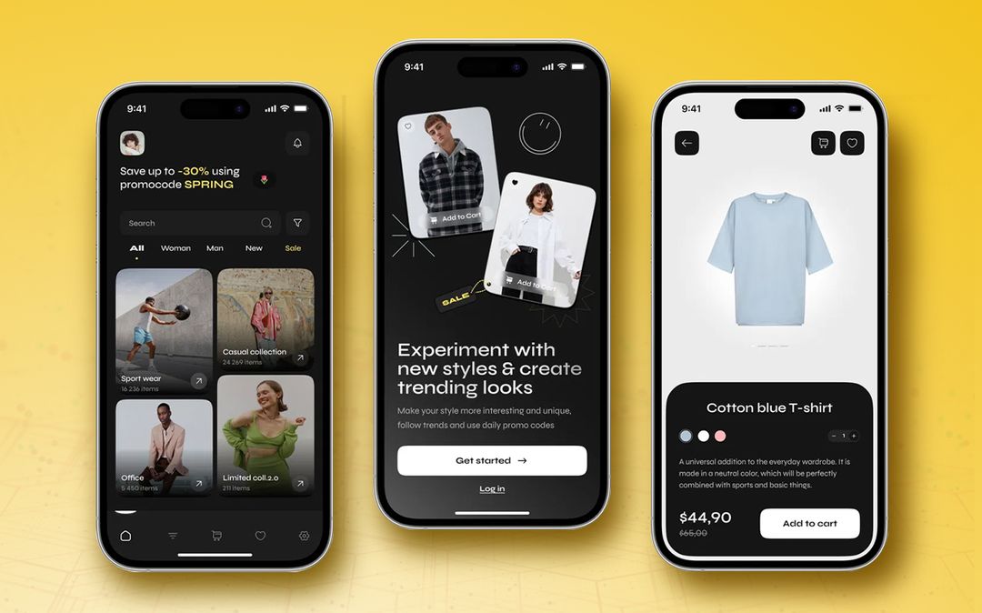 Hybrid app for a fashion and lifestyle brand